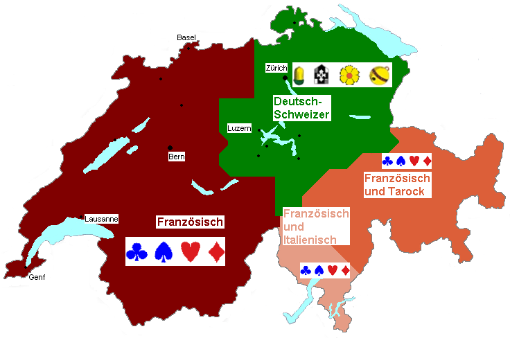 Jass-Geografie der Schweiz